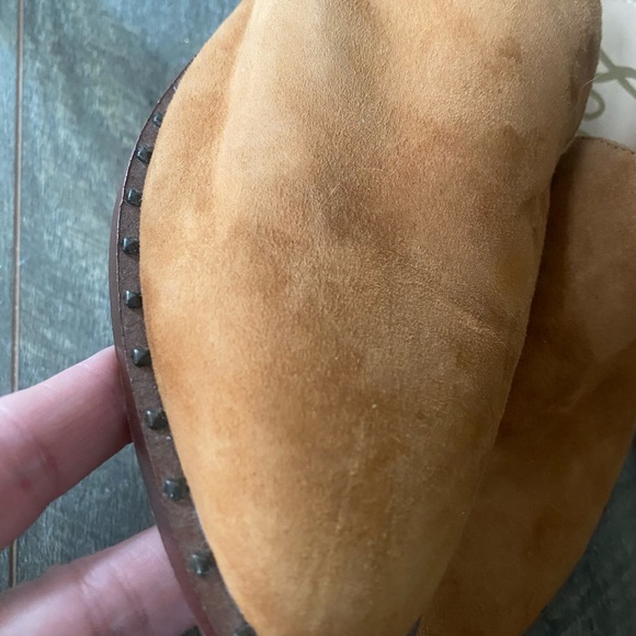 Tan Suede Mules - Picture 2 of 4